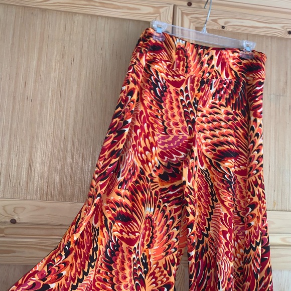 Kate & Mallory wide leg y2k boho palazzo pants size L - Picture 3 of 4